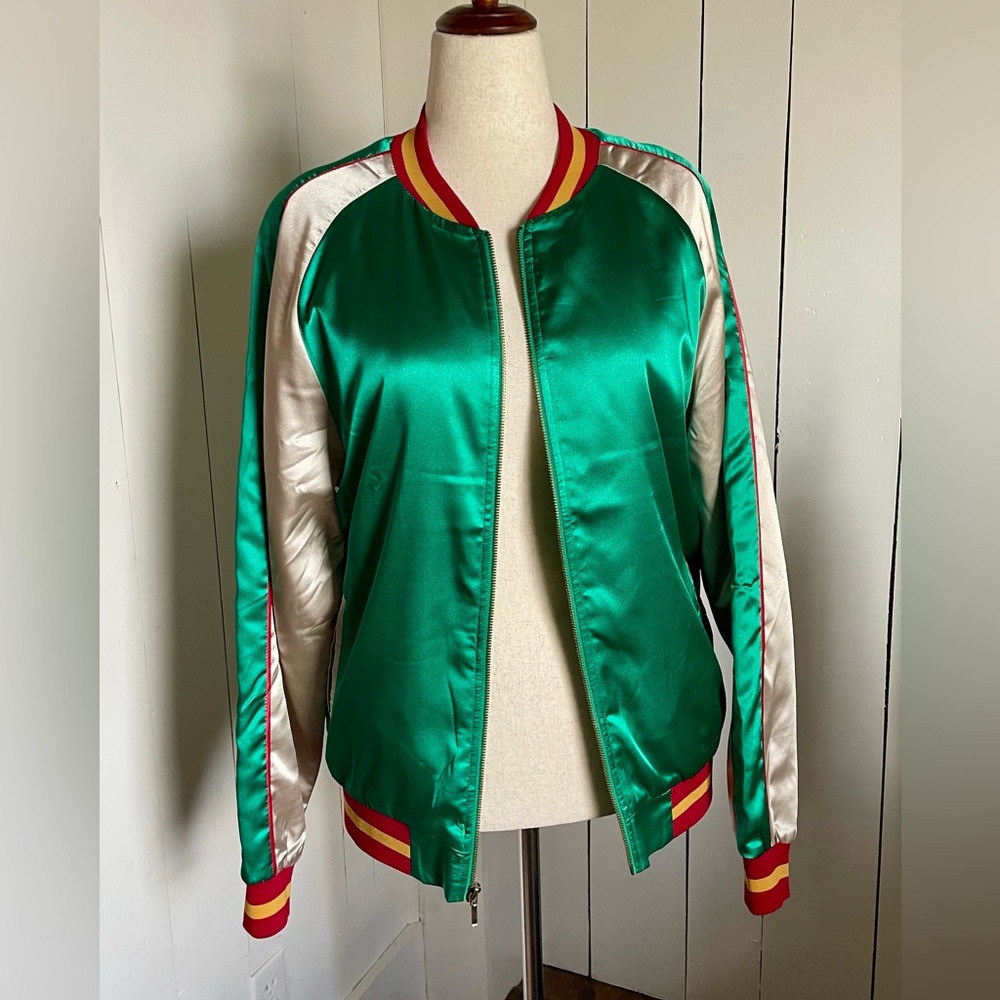 Urban Outfitters satin Bomber jacket   size M
